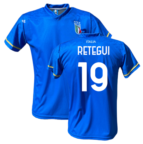 Maglia Italia Retegui 19 Nazionale 2023 FIGC ufficiale 